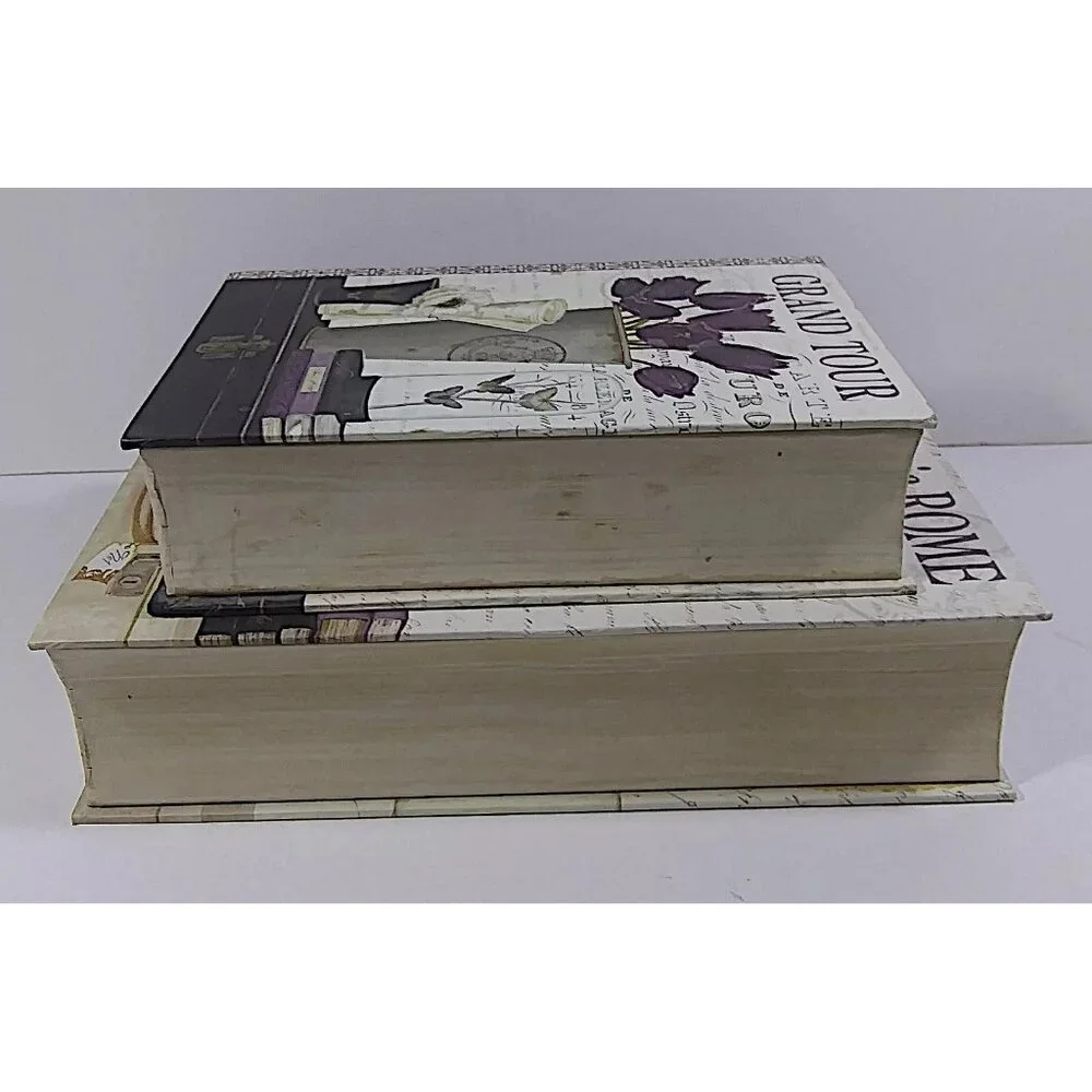Paris Hidden Book Storage Lot Faux Secret Multicolor Floral 2011 Kathryn White